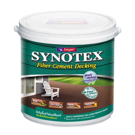 สีทาไม้ไฟเบอร์ซีเมนต์ ซินโนเท็กซ์ เดคกิ้ง Synotex Fiber Cement Decking